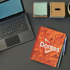 Doritos Cute One Subject Spiral Notebook College Ruled, 2 Pack 3 Ring Single Subject Spiral for School Fun Cute Notebooks